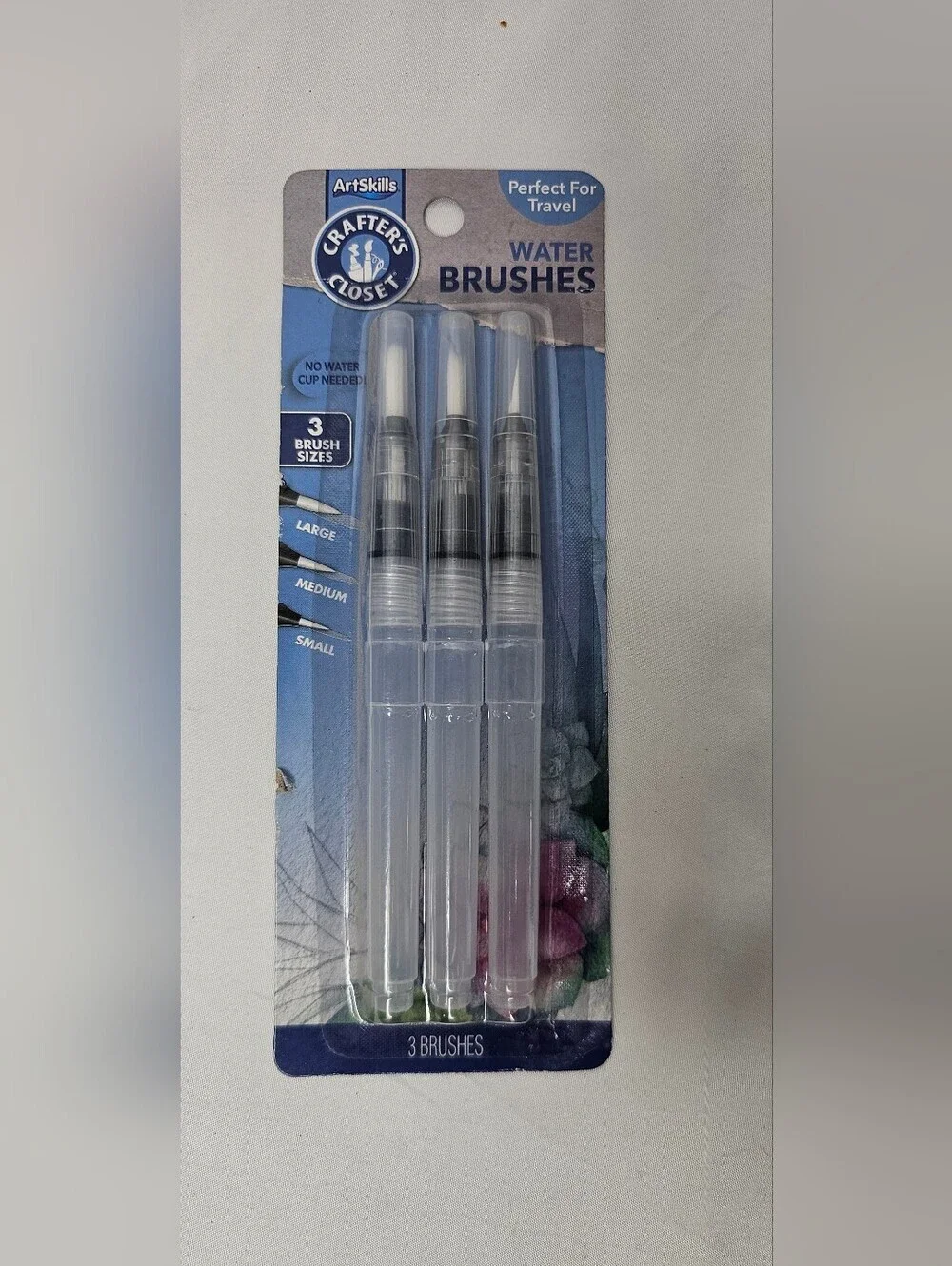 Crafter's Closet Watercolor Paint Set Double Ended Brush Markers Water Brushes